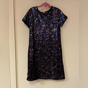 GAP Kids: Holiday Collection, Girls Multicolor Shimmering Sequin Kids Dress, XL